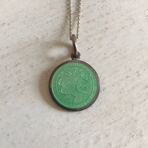 F. Gerald New St. Christopher’s Necklace, Sm Green